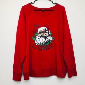 Torrid Santa w Sunglasses Christmas Sweatshirt